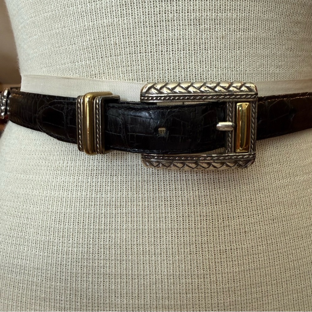 SOLD. Vintage Black Brighton Belt
